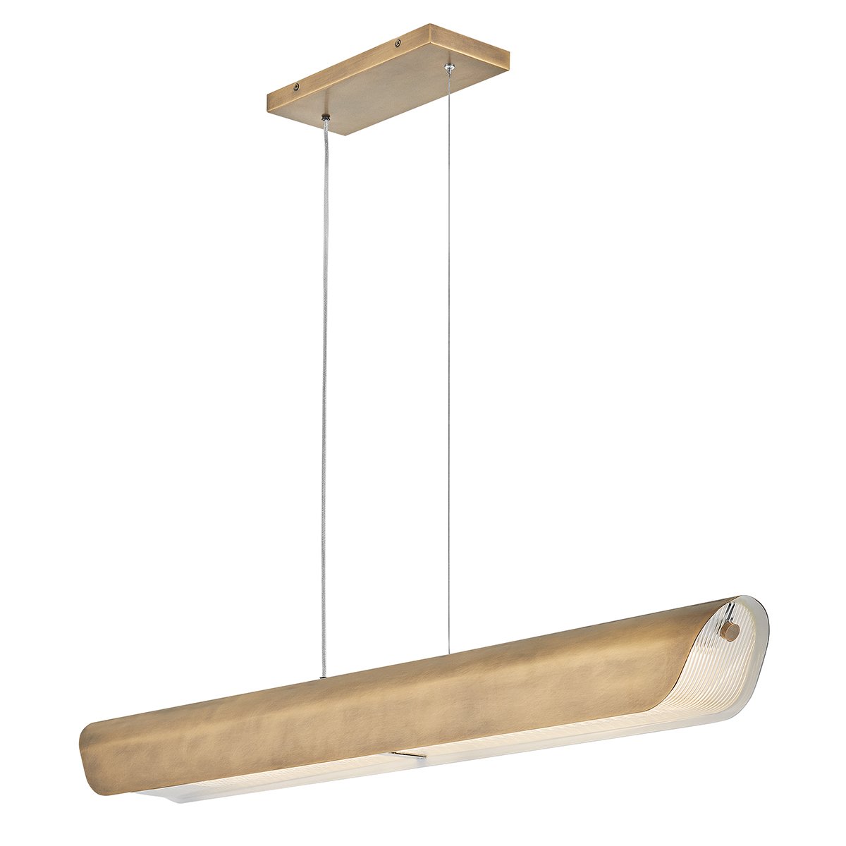 Hinkley Arco Linear LED-Pendelleuchte Messing