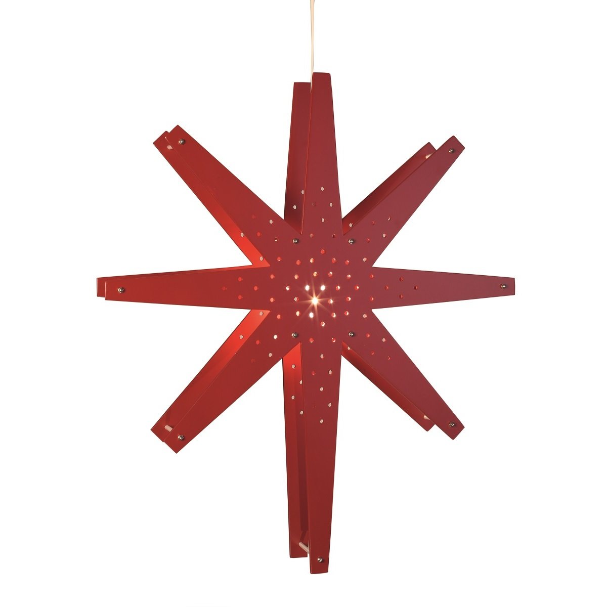 Holzstern Tall 70 Farbe rot 268-45