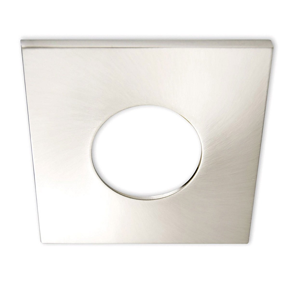 ISOLED 113065 Cover Aluminium eckig nickel geb�rstet f�r Einbaustrahler Sys-68