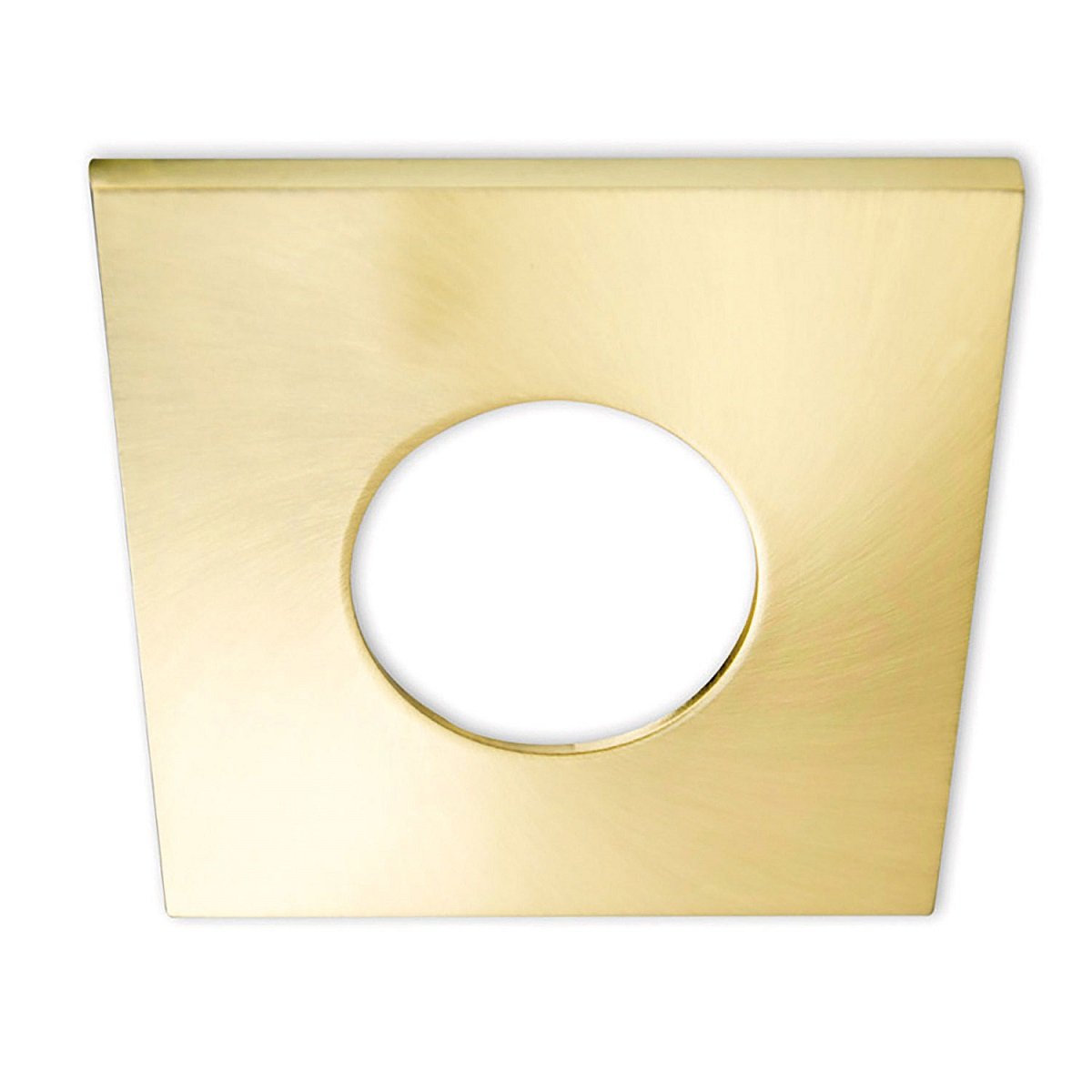 ISOLED 113066 Cover Aluminium eckig gold geb�rstet f�r Einbaustrahler Sys-68