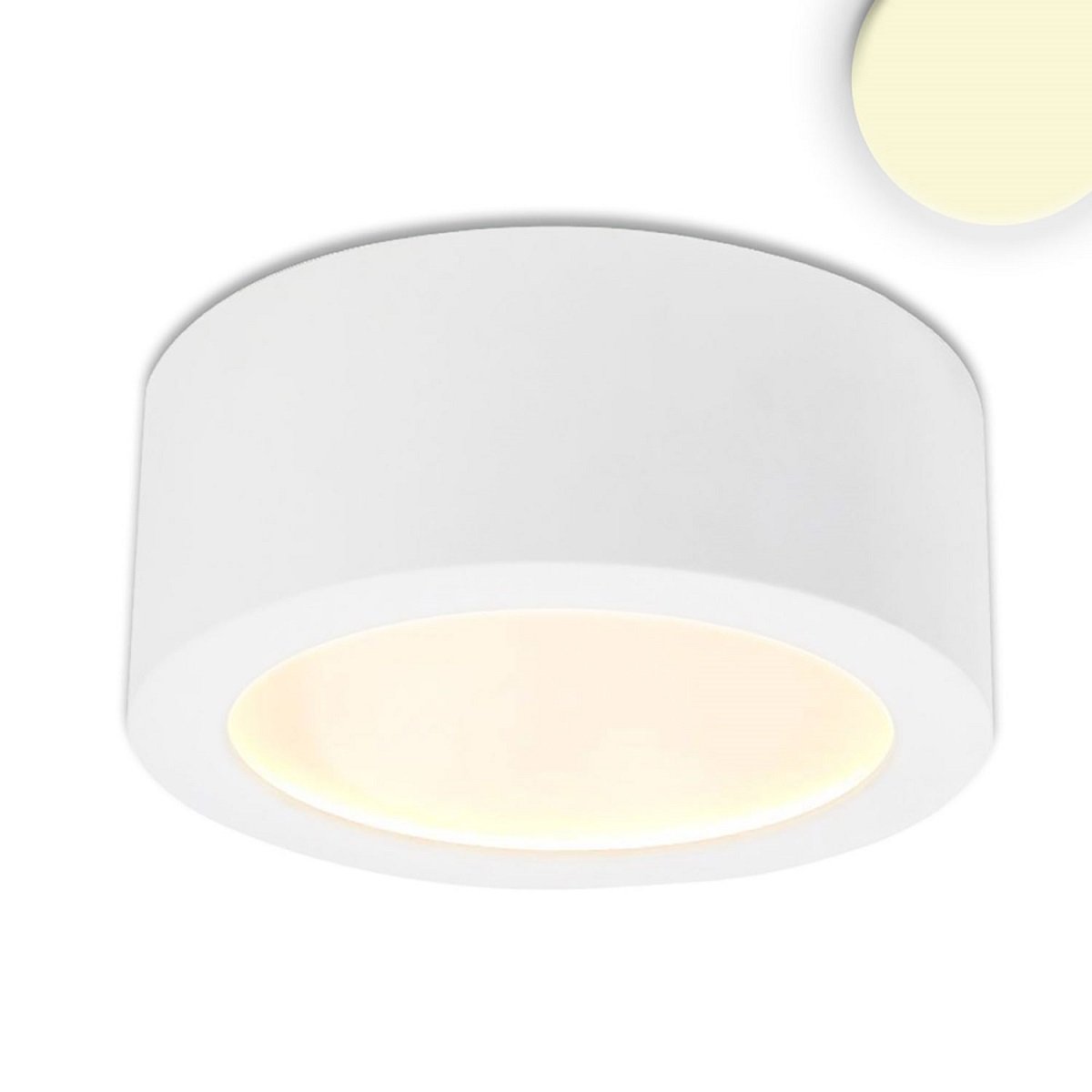 ISOLED 113130 LED Aufbauleuchte LUNA 8W wei� 3000K