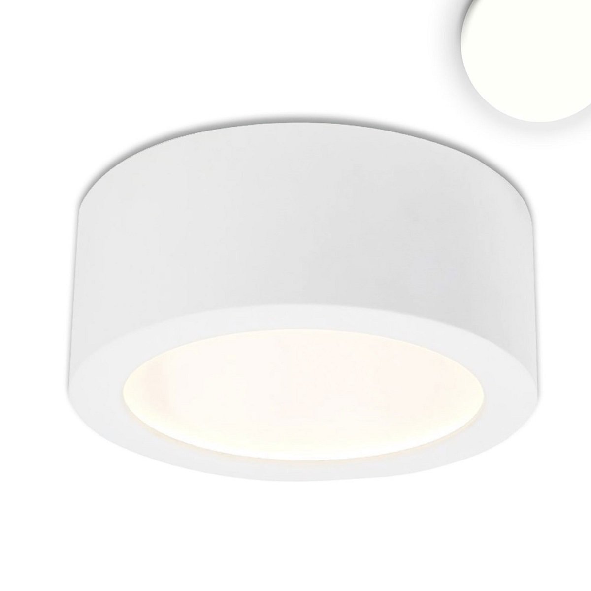 ISOLED 113131 LED Aufbauleuchte LUNA 8W wei� 4000K