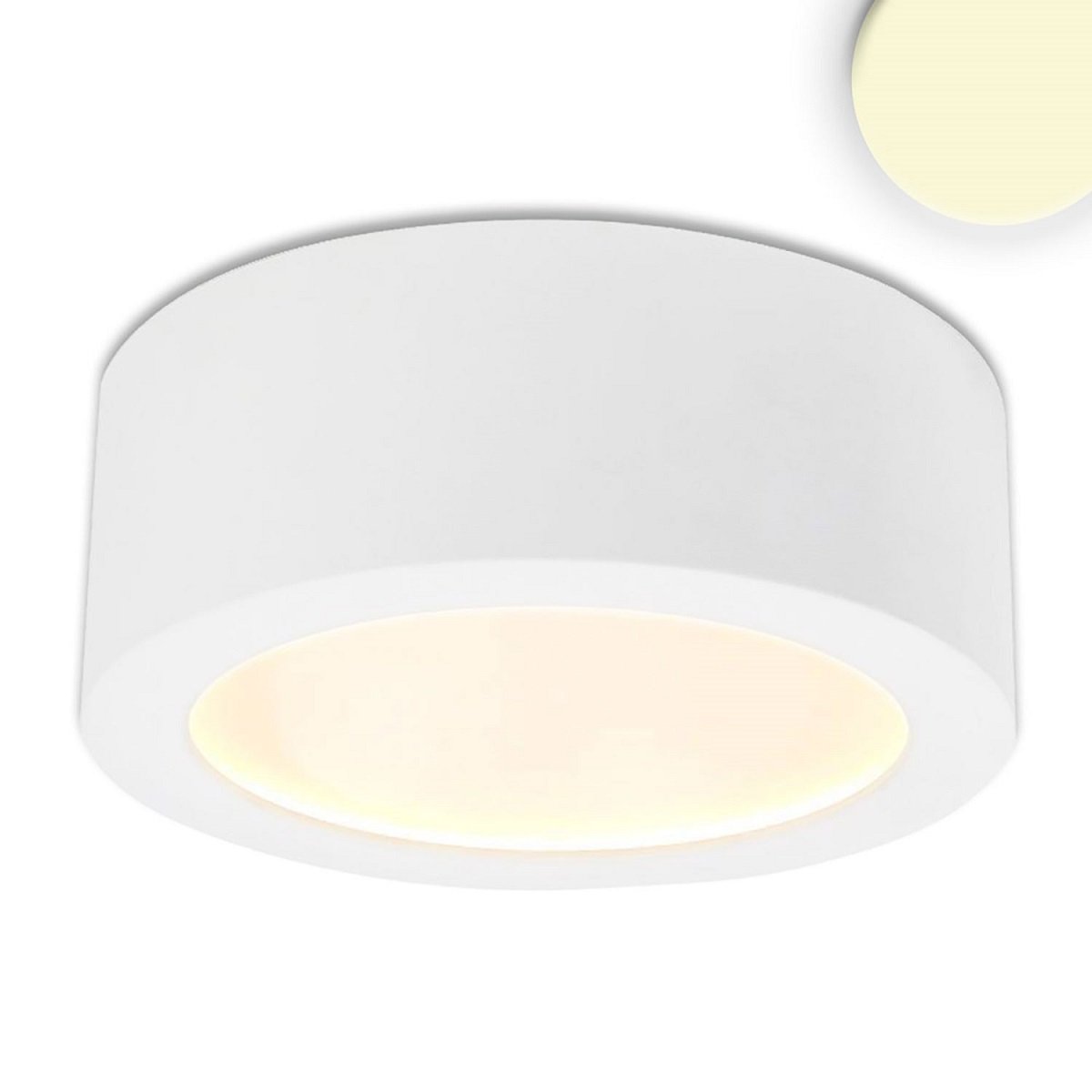 ISOLED 113132 LED Aufbauleuchte LUNA 15W wei� 3000K 146mm