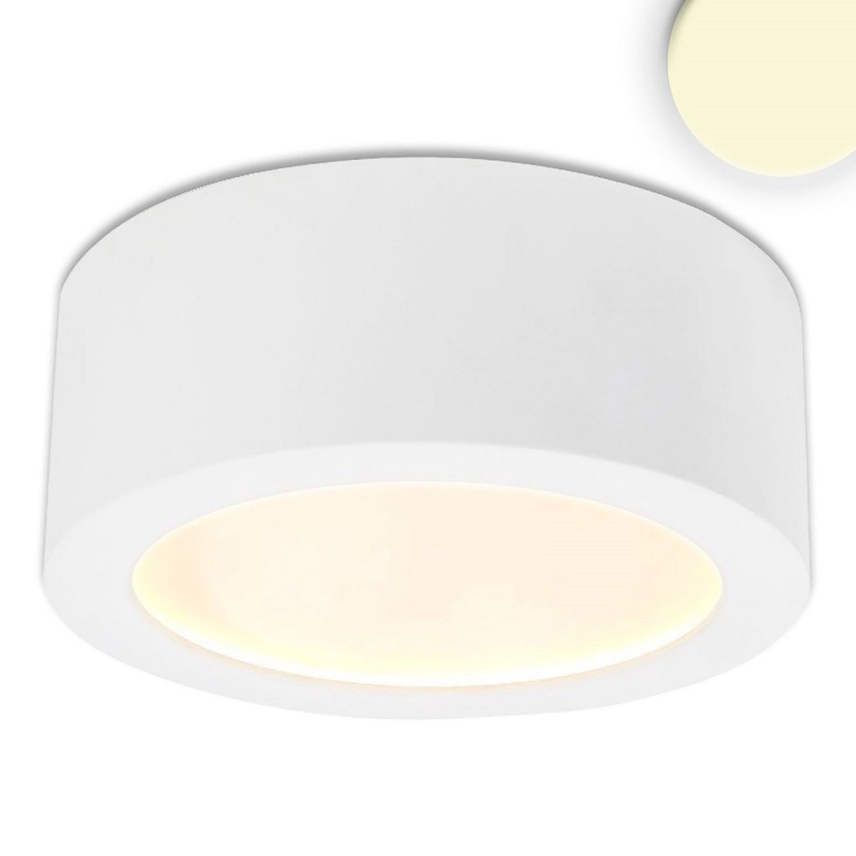 ISOLED 113134 LED Aufbauleuchte LUNA 18W wei� 3000K 173mm