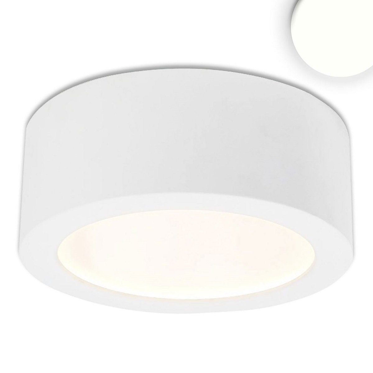 ISOLED 113135 LED Aufbauleuchte LUNA 18W wei� 4000K 176mm