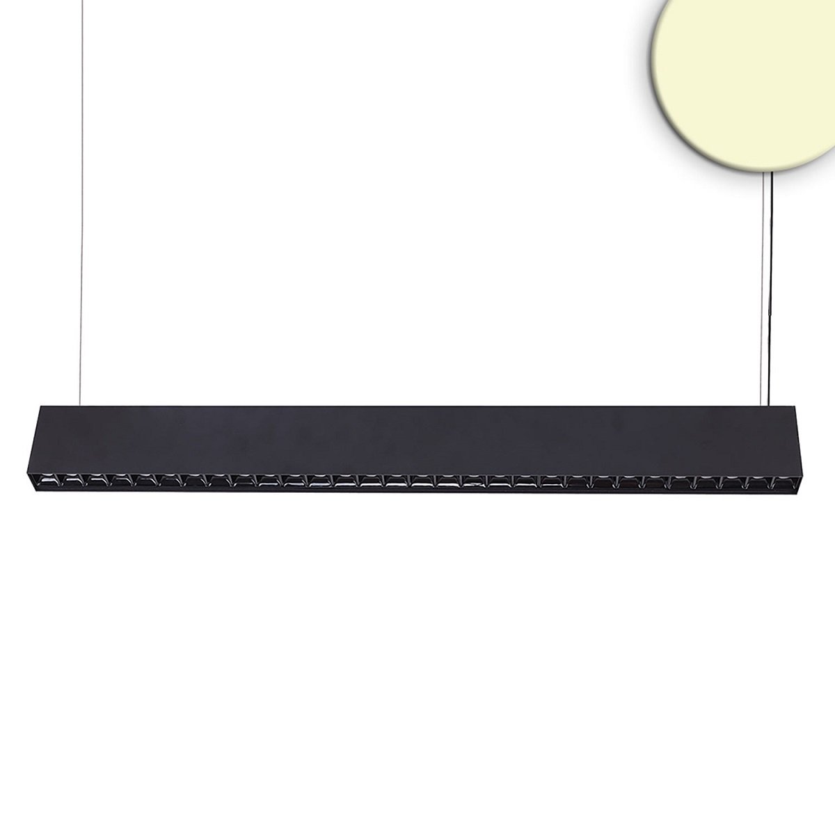 ISOLED 113857 LED H�ngeleuchte Raster Up&Down UGR<6 schwarz 3000K dimmbar