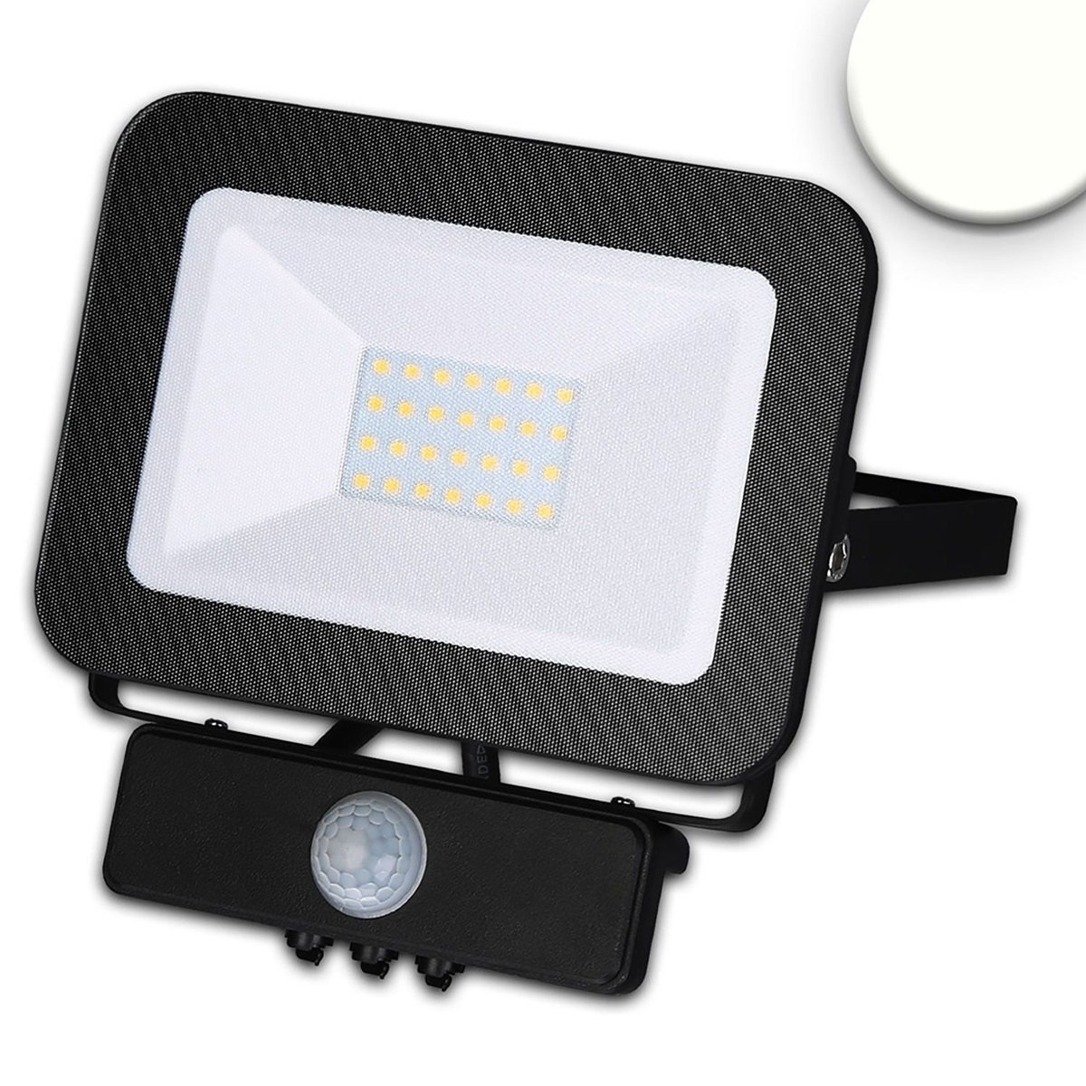 ISOLED 114033 LED Fluter mit PIR-Bewegungssensor 3000K