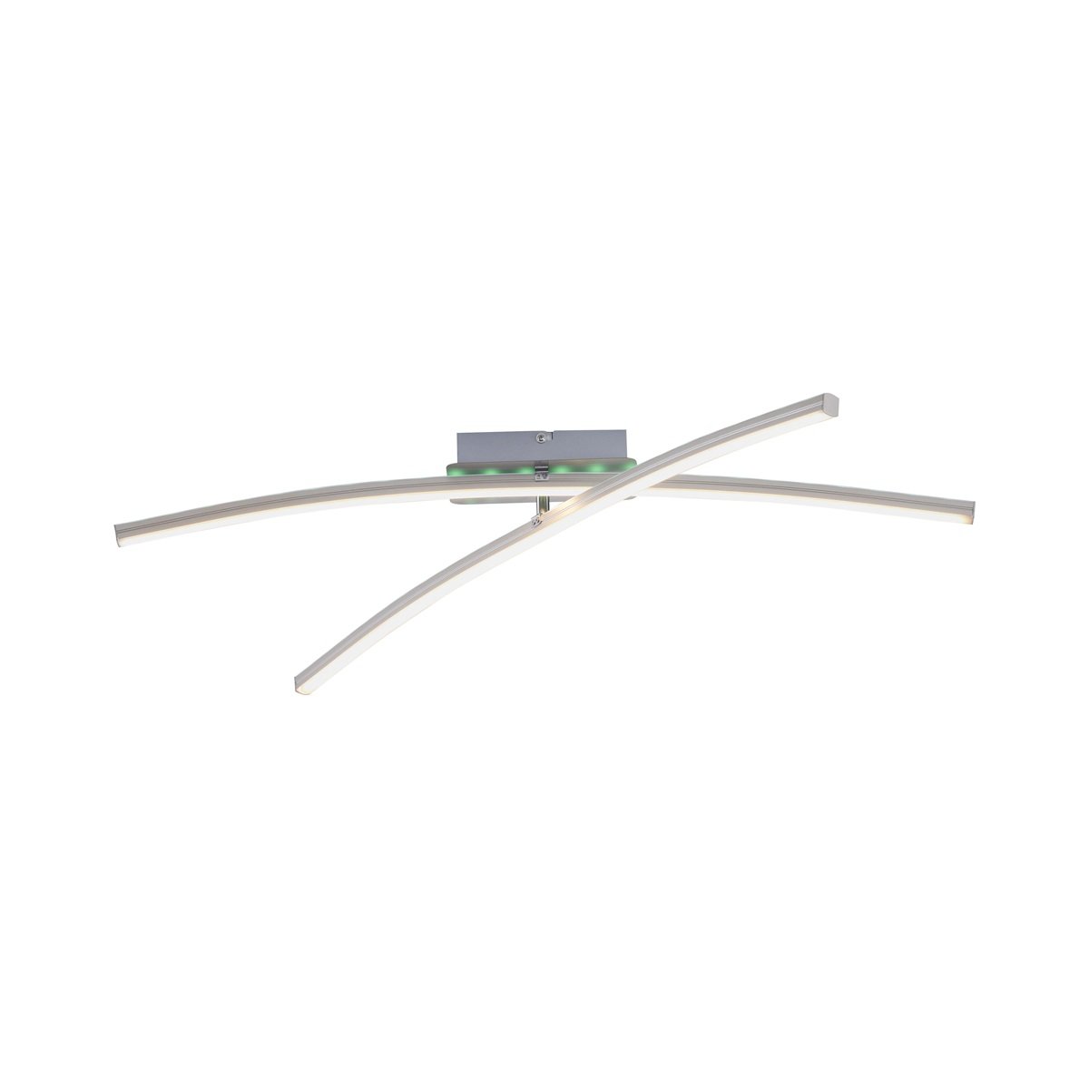 JUST LIGHT 11255-55 LED Deckenleuchte stahlfarben RGBW