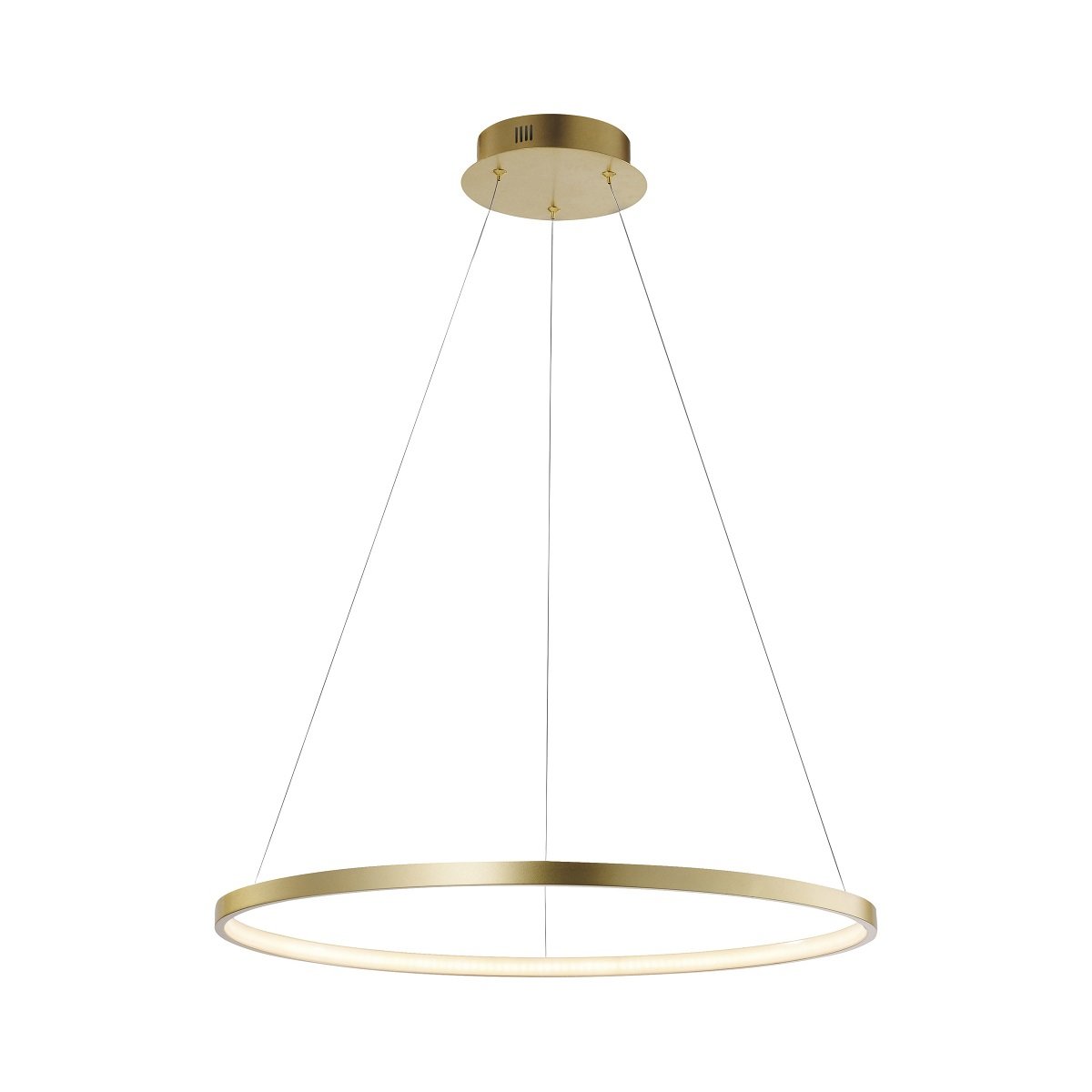 JUST LIGHT 11524-12 LED Pendelleuchte Circle 60cm 3000K Gold