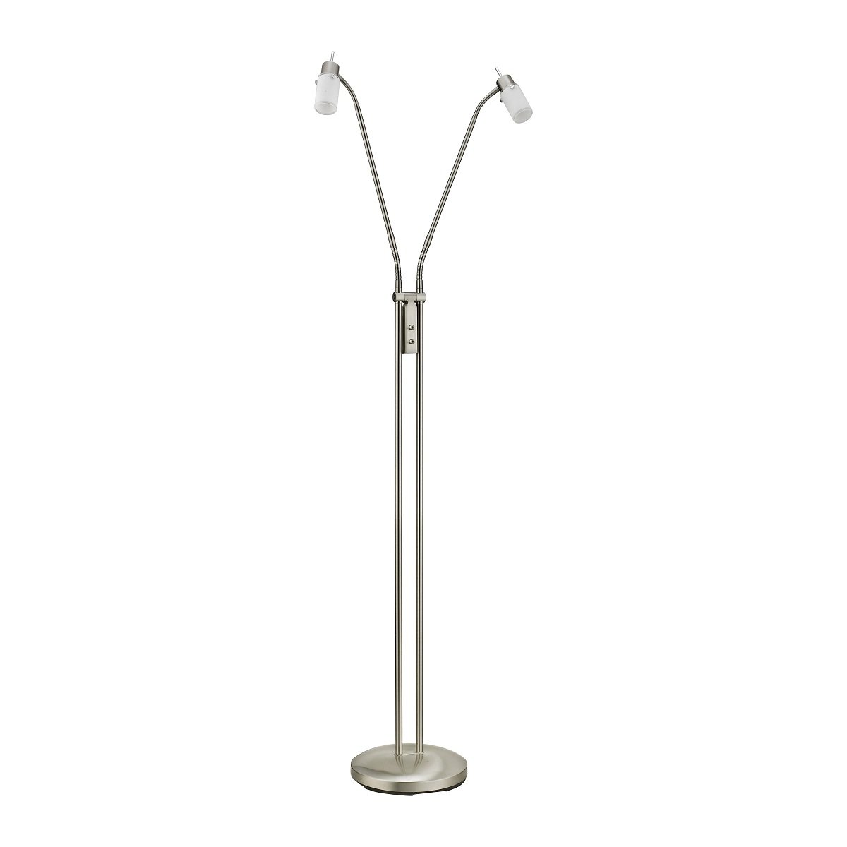 JUST LIGHT 11937-55 LED Stehleuchte 2-flammig 3000K GU10 Stahl