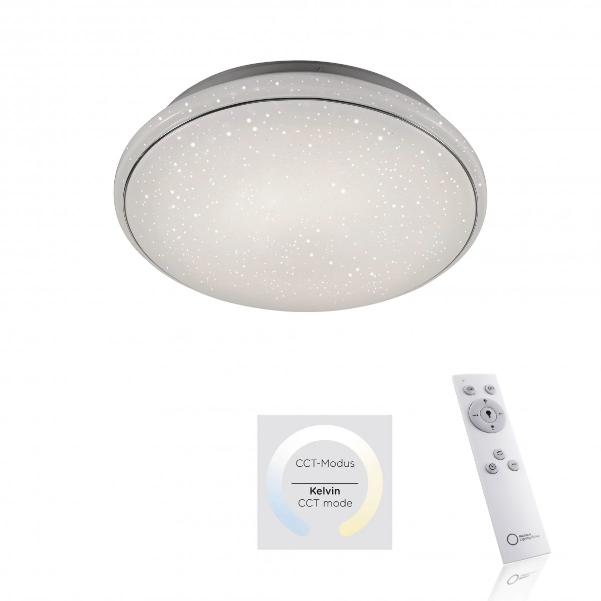JUST LIGHT 14366-16 JUPITER LED Deckenleuchte Sternenhimmel 59cm CCT