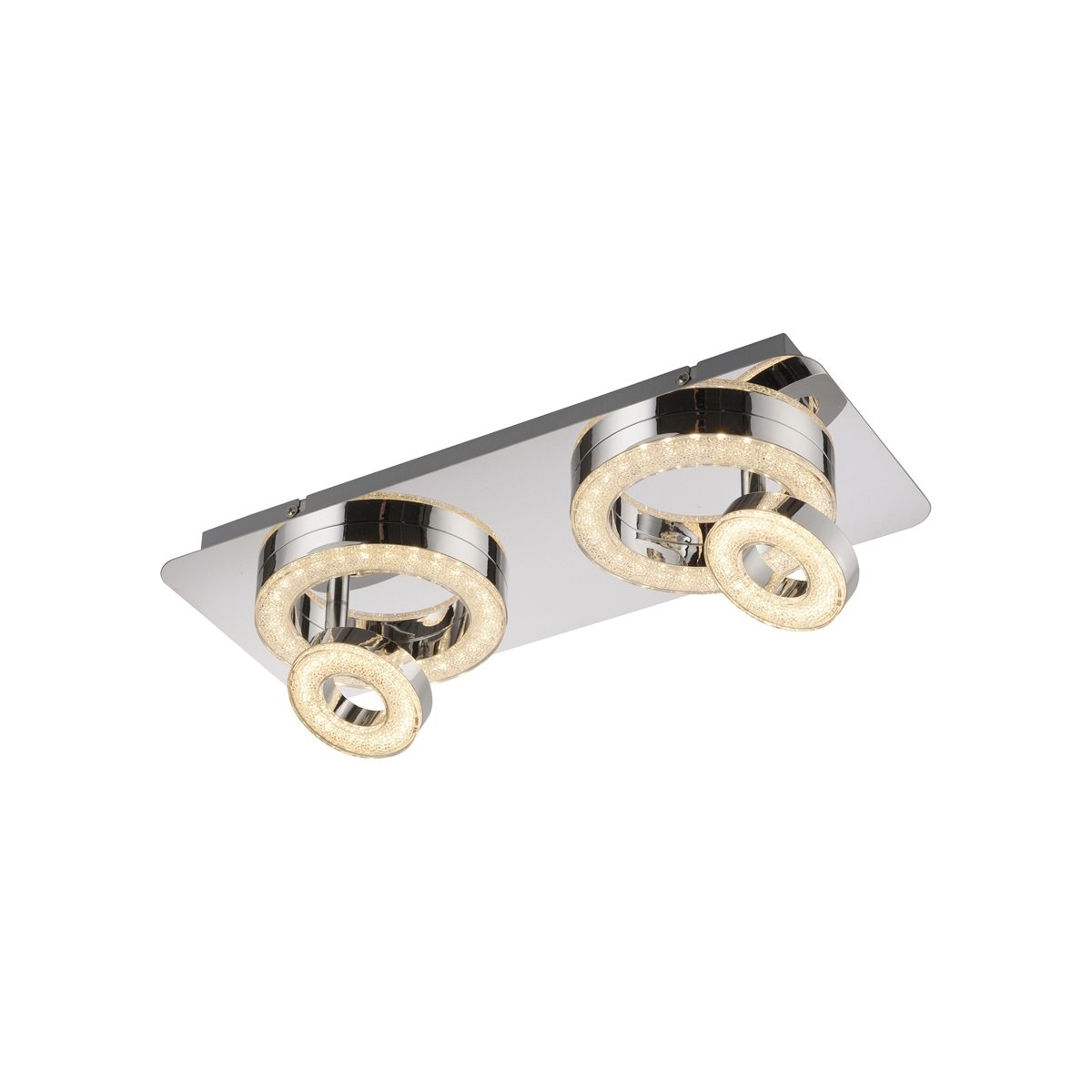 JUST LIGHT 14521-17 LED Deckenleuchte TIM 2-flammig 3000K chrom