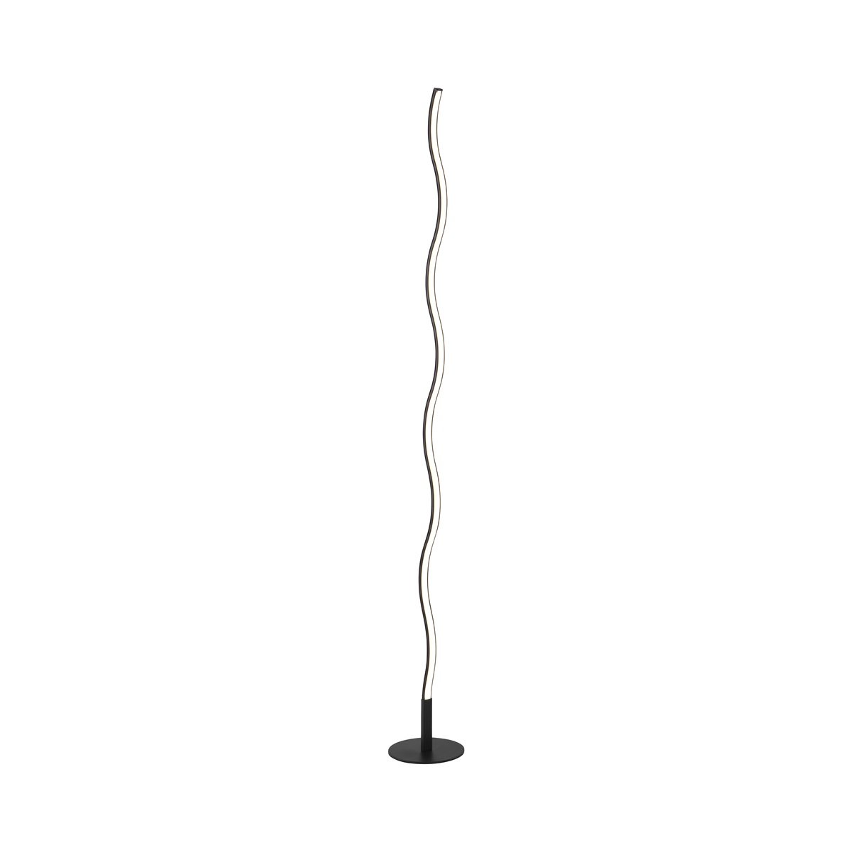 JUST LIGHT 15168-18 LED Stehleuchte WAVE schwarz Wellenform