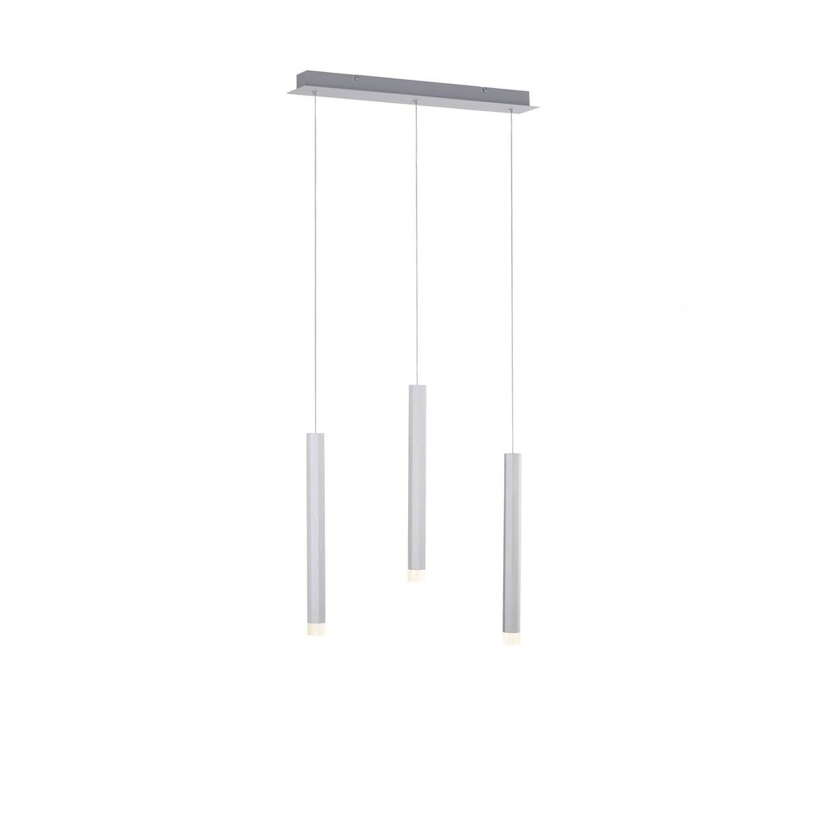 JUST LIGHT 15203-95 BRUNO LED Pendelleuchte 3-flammig aluminium 3000K