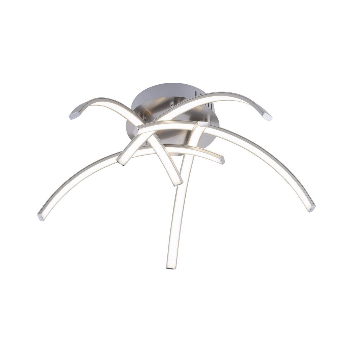 JUST LIGHT 15340-55 LED Deckenleuchte VALERIE 5-flammig stahl 3000K