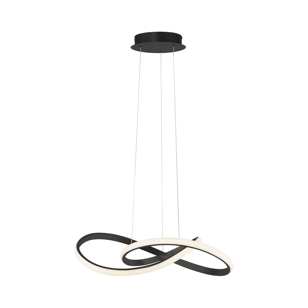 JUST LIGHT 15402-18 Maria LED Pendelleuchte schwarz 3-Step Dim 3000K