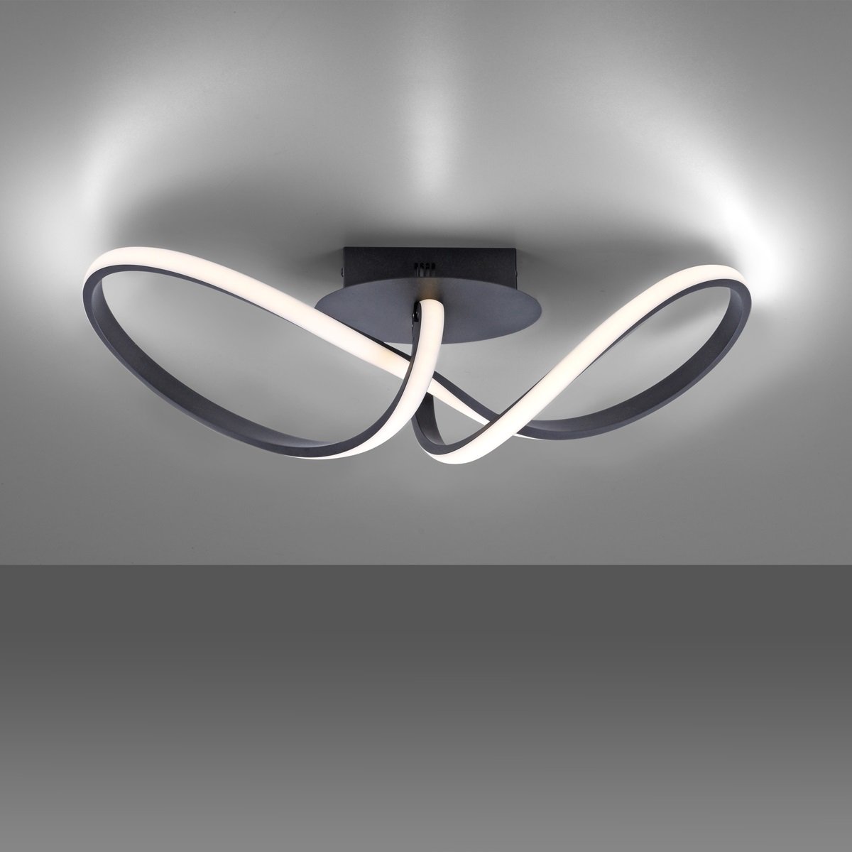 JUST LIGHT 15403-18 MARIA LED Deckenleuchte schwarz 3-Step Dim 3000K
