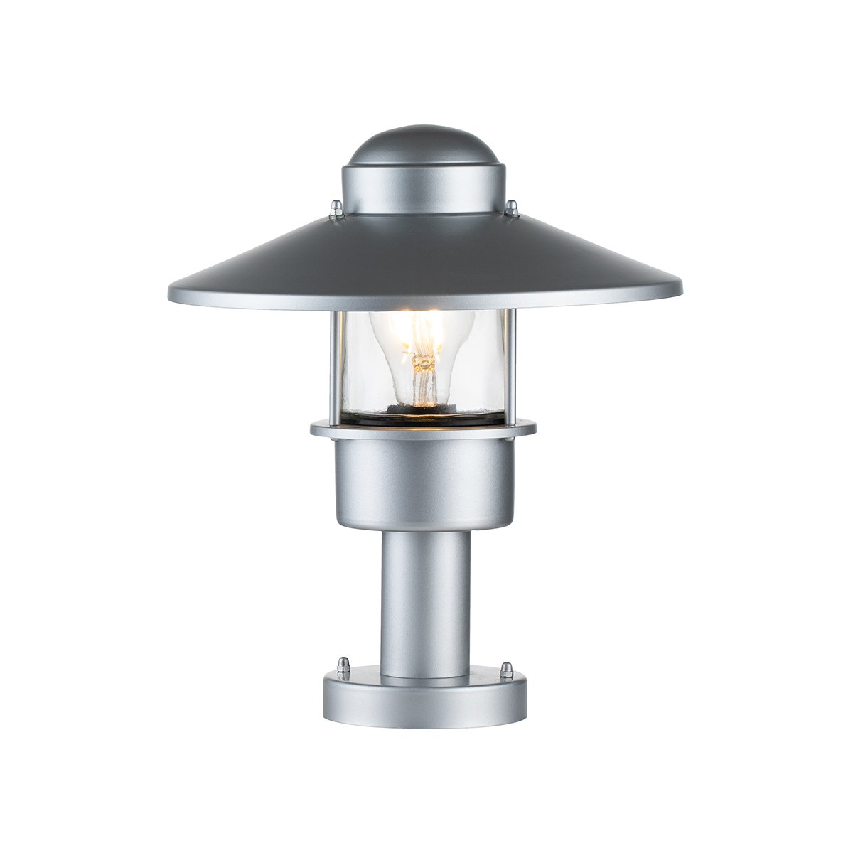 Elstead Lighting Klampenborg Sockelleuchte 1-Light Silber IP44 E27