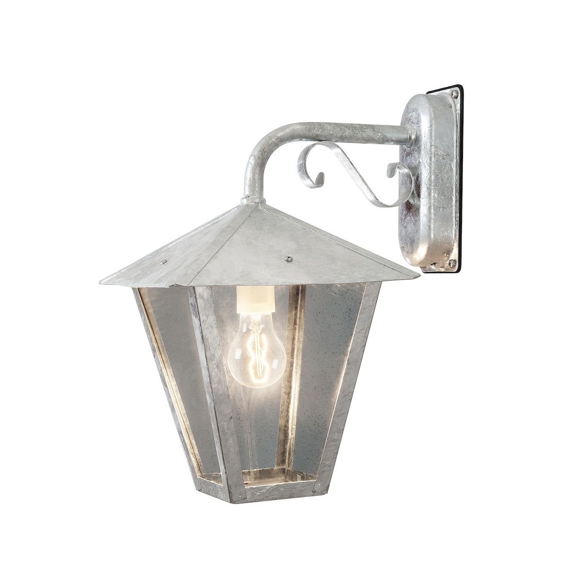 KONSTSMIDE 435-750 Wandleuchte Benu galvanisiert E27 abw�rts