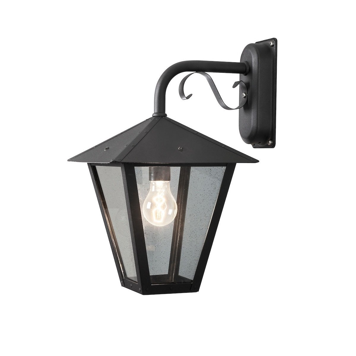 KONSTSMIDE 435-750 Wandleuchte Benu schwarz E27 abw�rts