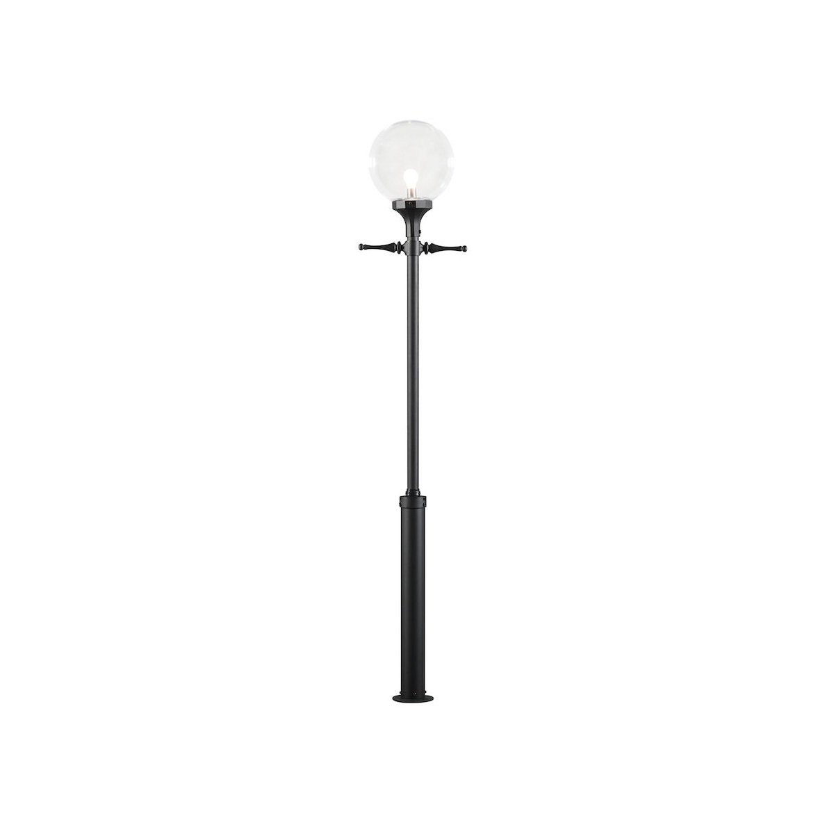 KONSTSMIDE 468-750 Mastleuchte Orion schwarzmatt E27 IP23 240cm