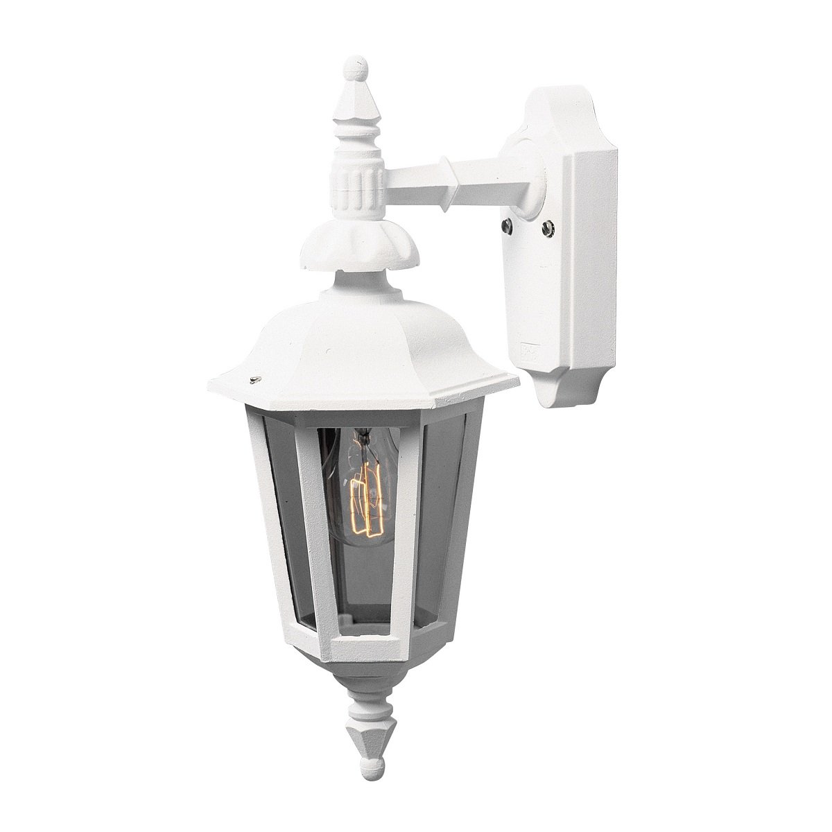 KONSTSMIDE 519-250 Wandleuchte Pallas wei� rauchfarbend E27 IP23