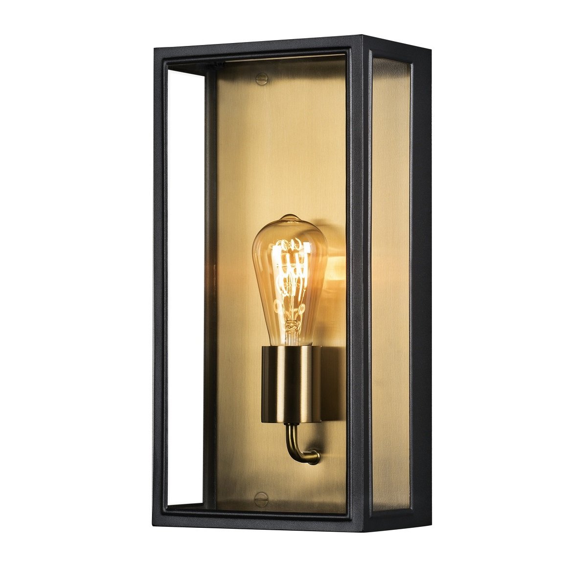 KONSTSMIDE 7349-758 Aussenwandleuchte Carpi gro� E27 messing schwarz IP44