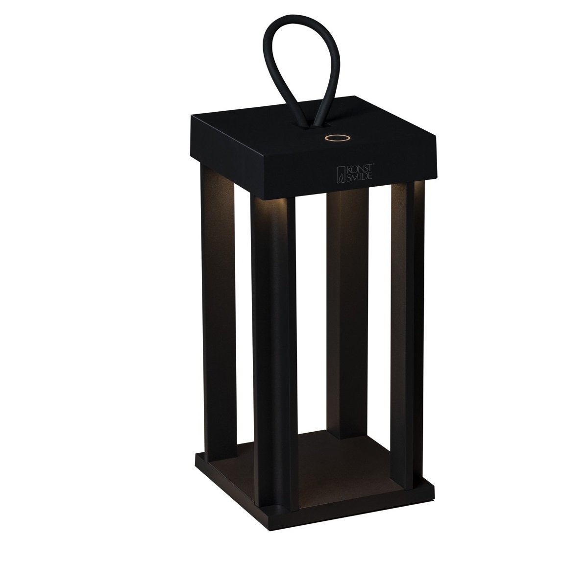 KONSTSMIDE 7819-750 USB Laterne Cannes schwarz 42cm dimmbar
