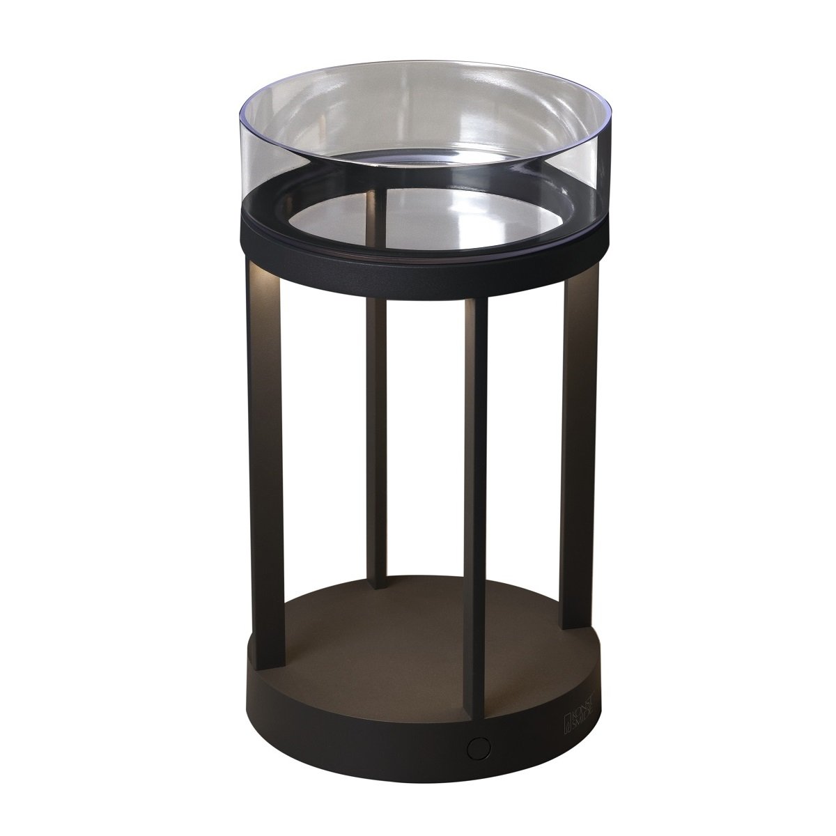 KONSTSMIDE 7821-300 USB Laterne Chieti grau 25cm dimmbar