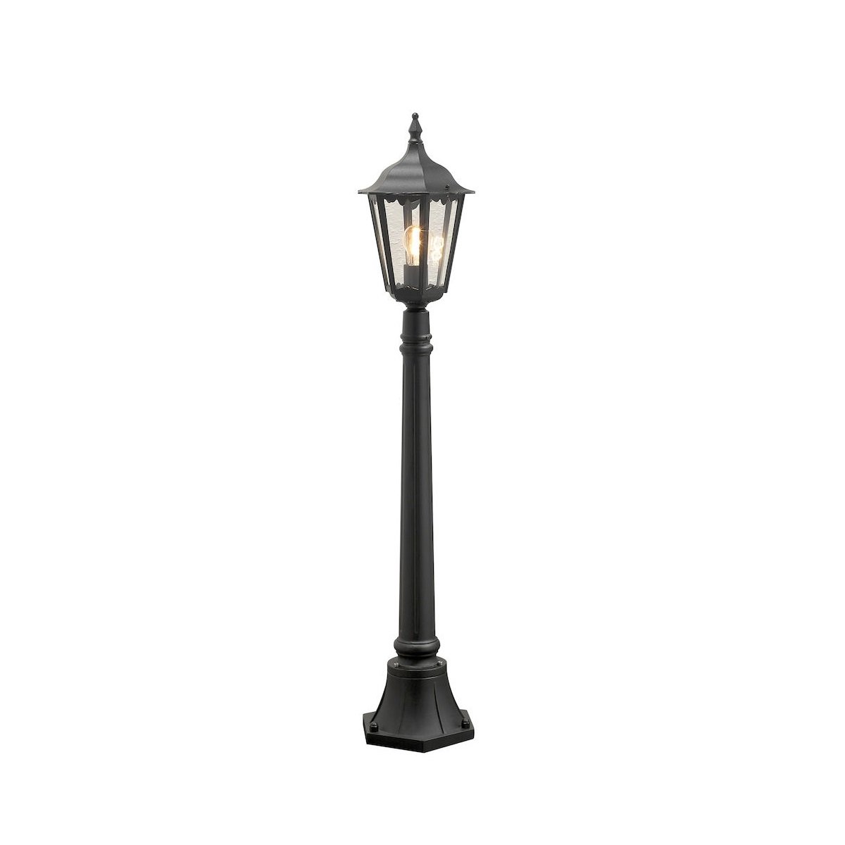KONSTSMIDE No. 7215-750 Wegeleuchte Firenze E27 IP43 Alu Schwarz Matt