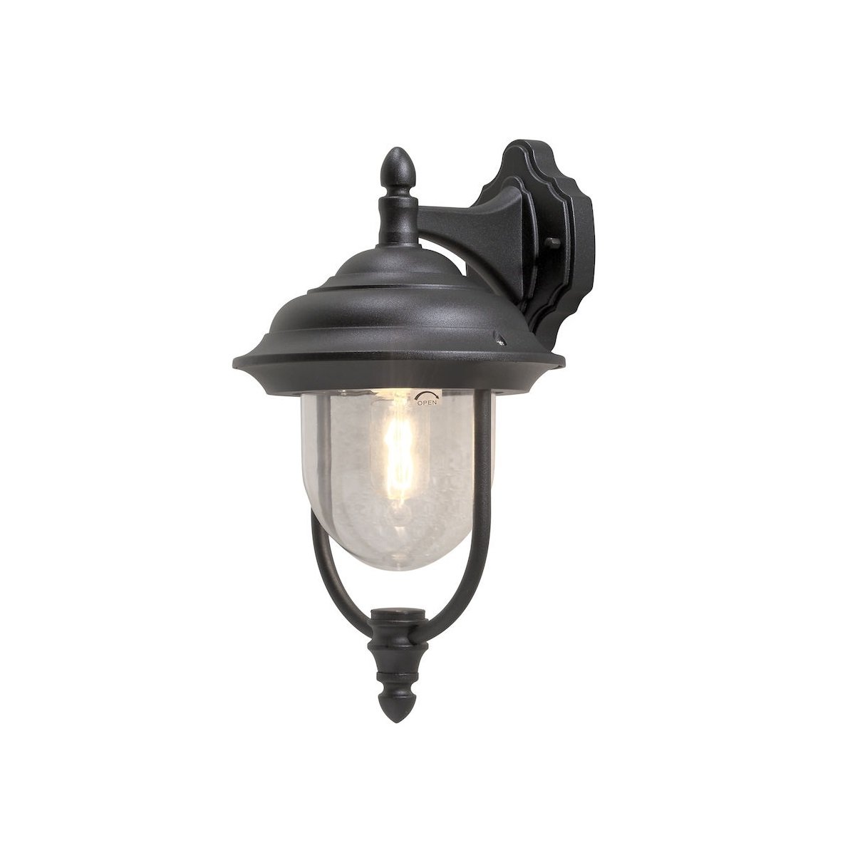 KONSTSMIDE No. 7222-750 Aussenwandleuchte Parma Alu Schwarz Matt
