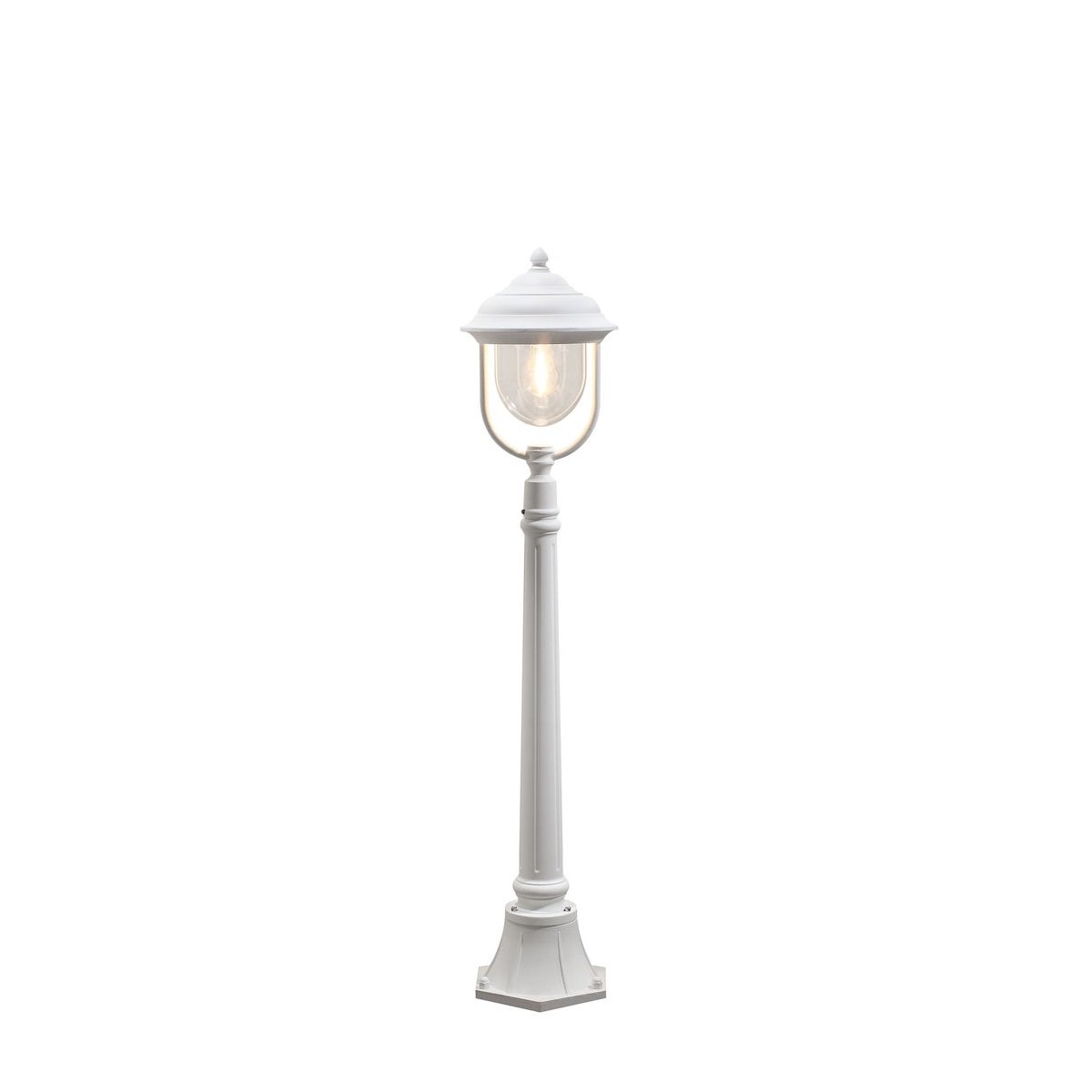 KONSTSMIDE No. 7225-250 Aussenwegeleuchte Parma Alu Wei� Matt H 118 cm