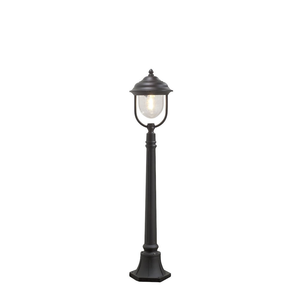 KONSTSMIDE No. 7225-750 Aussenwegeleuchte Parma Alu Schwarz Matt H 118 cm