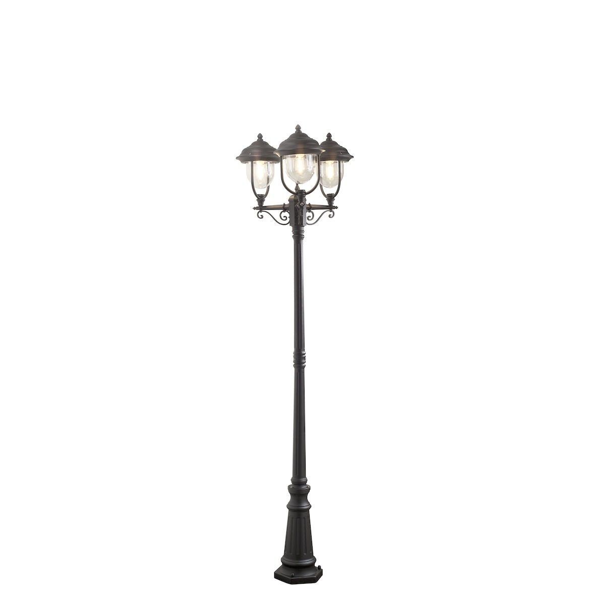 KONSTSMIDE No. 7227-750 Aussenstandleuchte Parma Alu Schwarz Matt H 218 cm