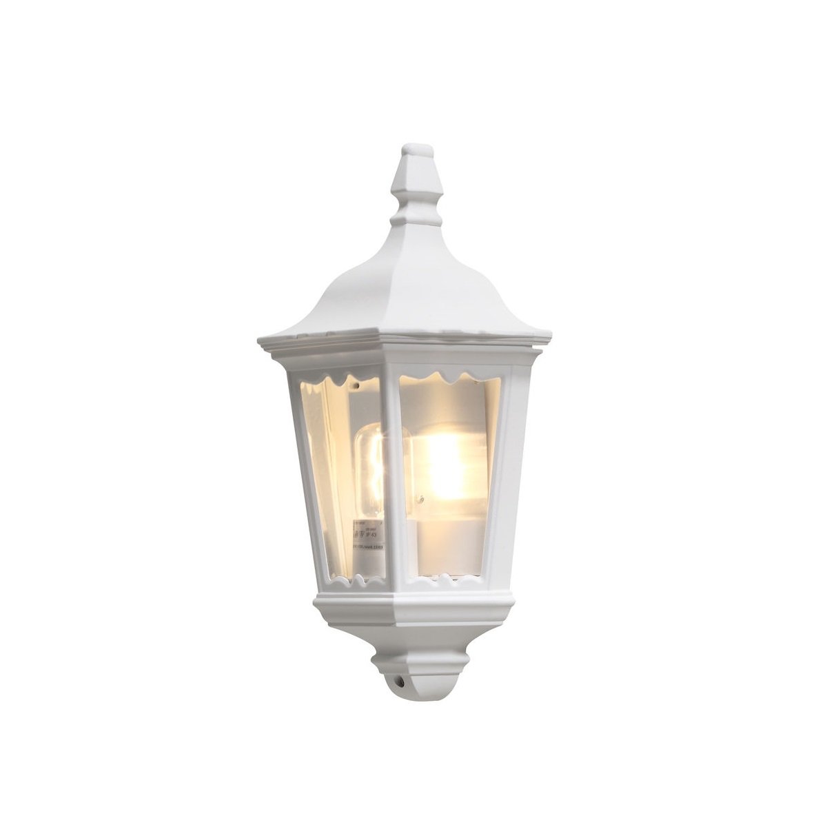 KONSTSMIDE No. 7229-250 Aussenwandleuchte Halbschale Firenze E27 Alu Wei� Matt