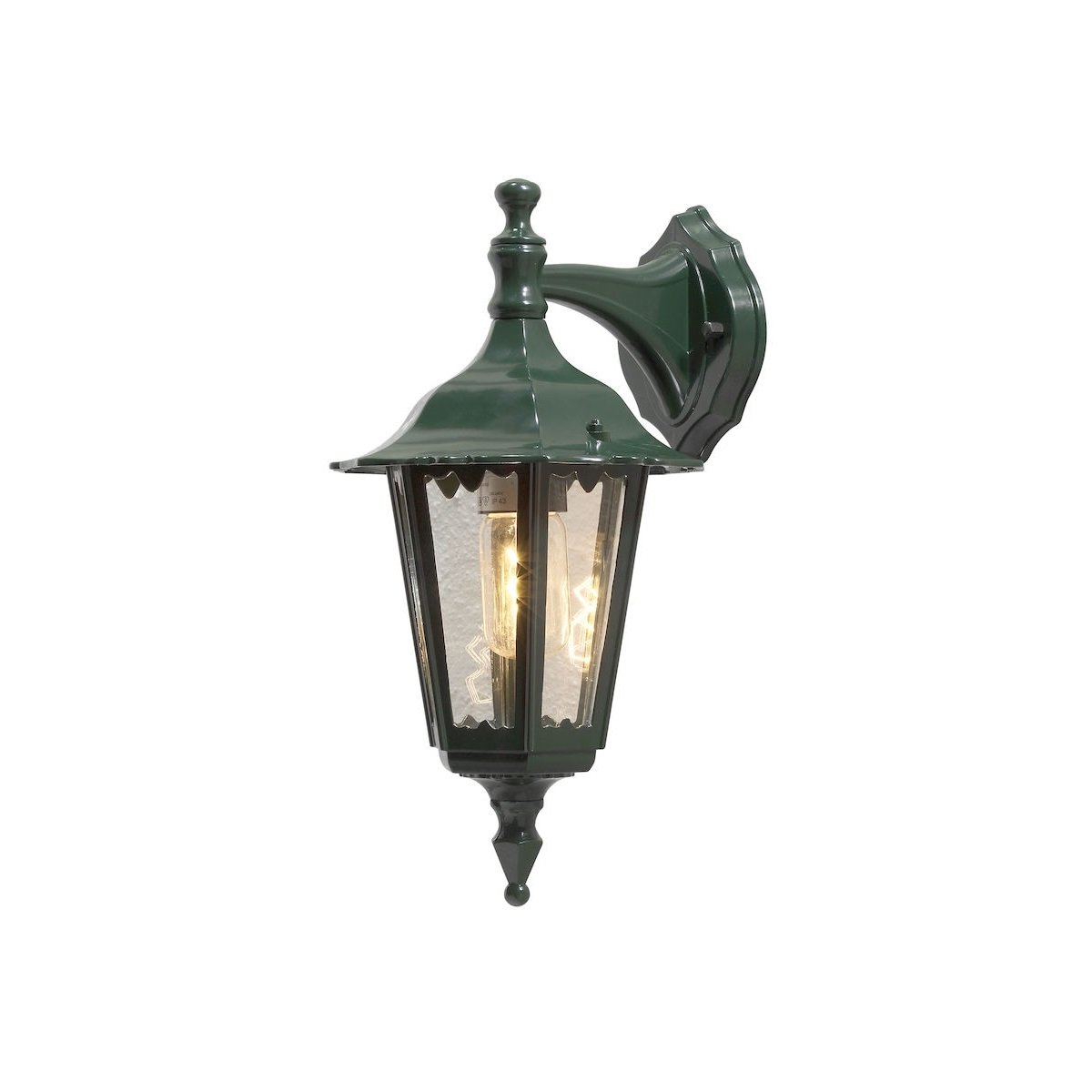 KONSTSMIDE No. 7231-600 Aussenwandleuchte Firenze E27 IP43 Alu Gr�n