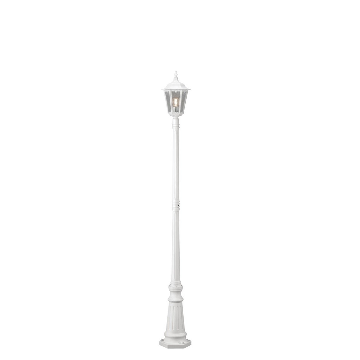 KONSTSMIDE No. 7233-250 Aussenstehleuchte Firenze E27 IP43 Alu Wei� Matt