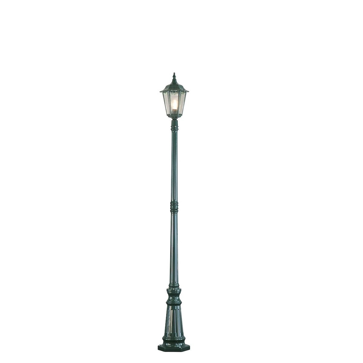 KONSTSMIDE No. 7233-600 Aussenstehleuchte Firenze E27 IP43 Alu Gr�n