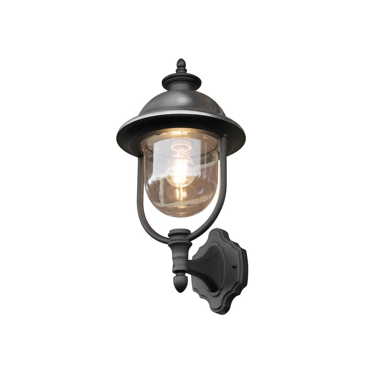 KONSTSMIDE No. 7239-000 Aussenwandleuchte Parma Edelstahl Alu Schwarz