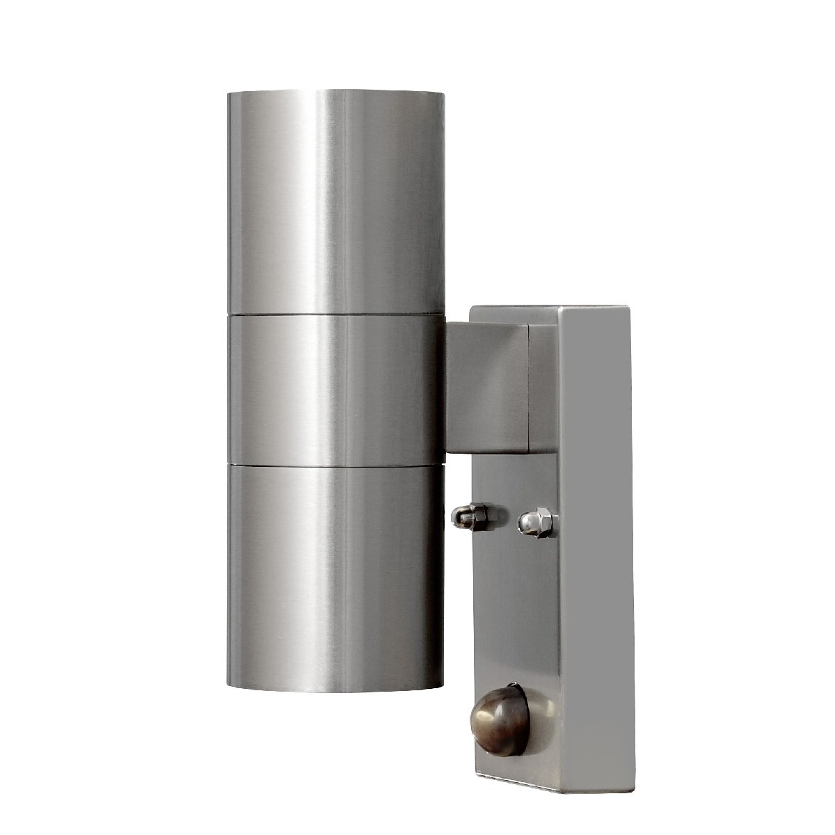 KONSTSMIDE No. 7542-000 Aussenwandleuchte Modena 2 x GU10 edelstahl IP44 Sensor