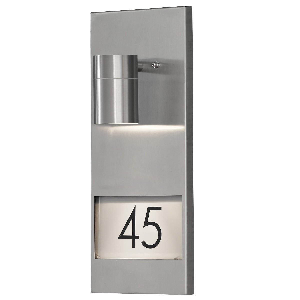 KONSTSMIDE No. 7655-000 Aussenwandleuchte Hausnummer Modena GU10 edelstahl IP44