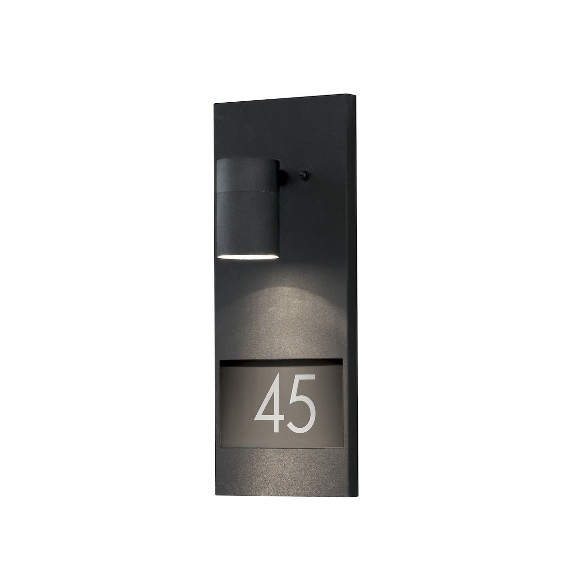 KONSTSMIDE No. 7655-750 Aussenwandleuchte Hausnummer Modena GU10 schwarz IP44