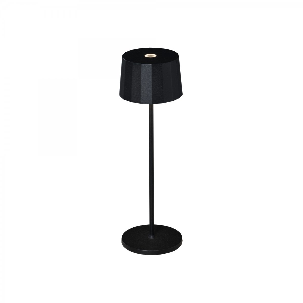 KONSTSMIDE No. 7813-750 USB Tischleuchte Positano schwarz dimmbar IP54