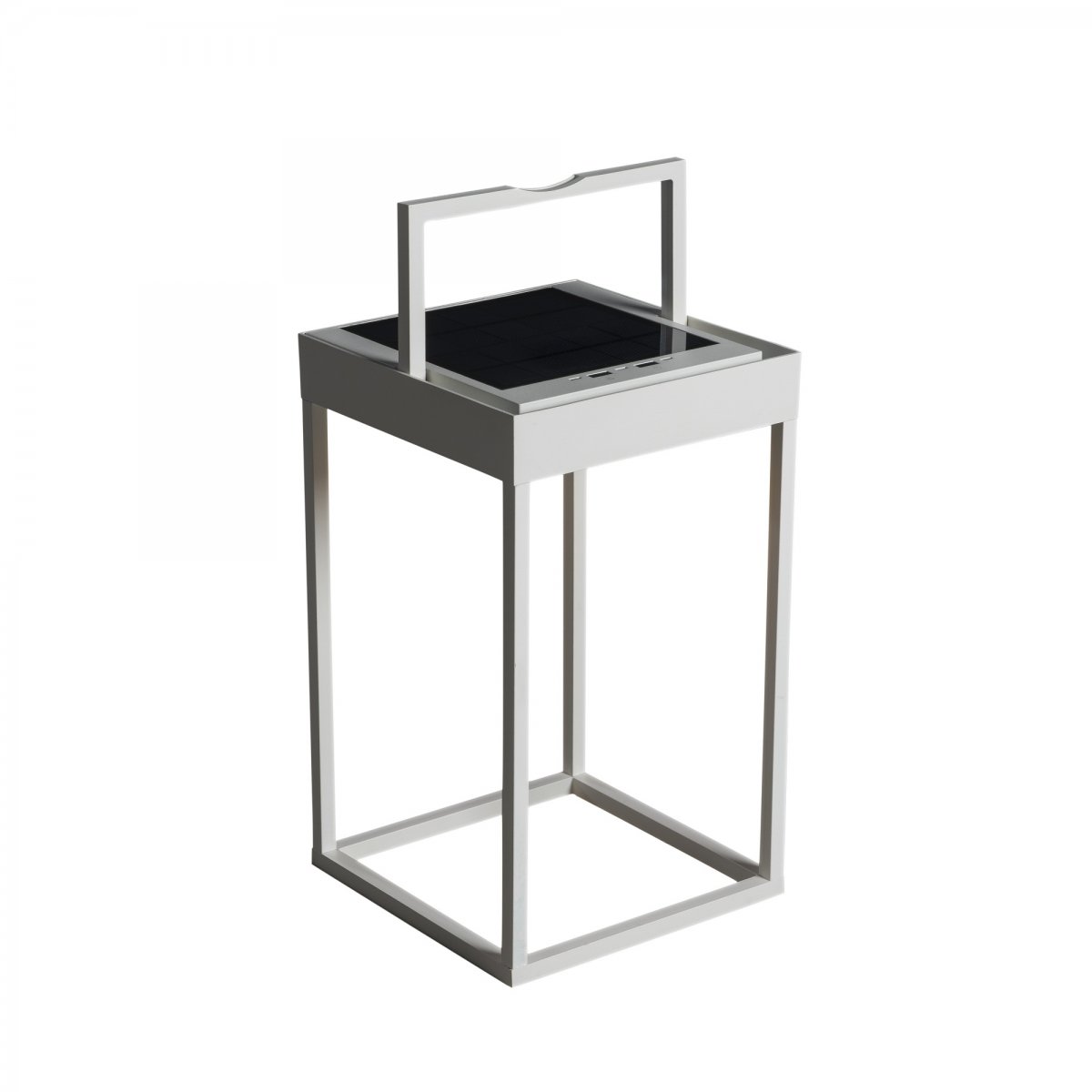 KONSTSMIDE No. 7815-250 Portofino LED Solar USB-Laterne wei� dimmbar mit Sensor