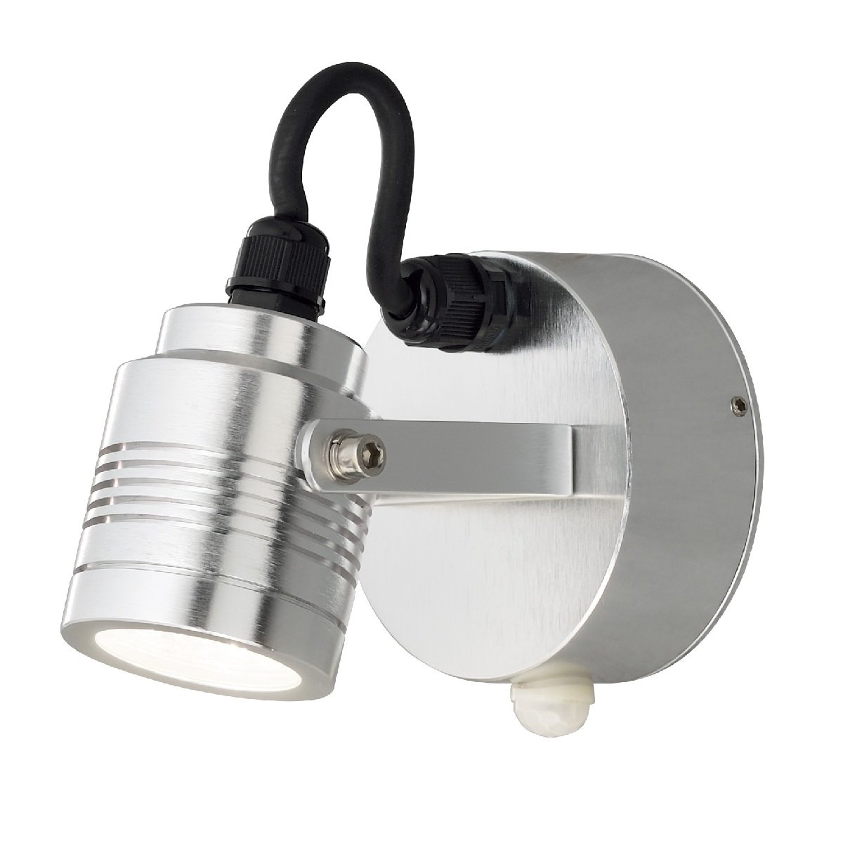 KONSTSMIDE No. 7941-310 Aussenwandleuchte Monza High Power LED 3000 K Alu mit Sensor