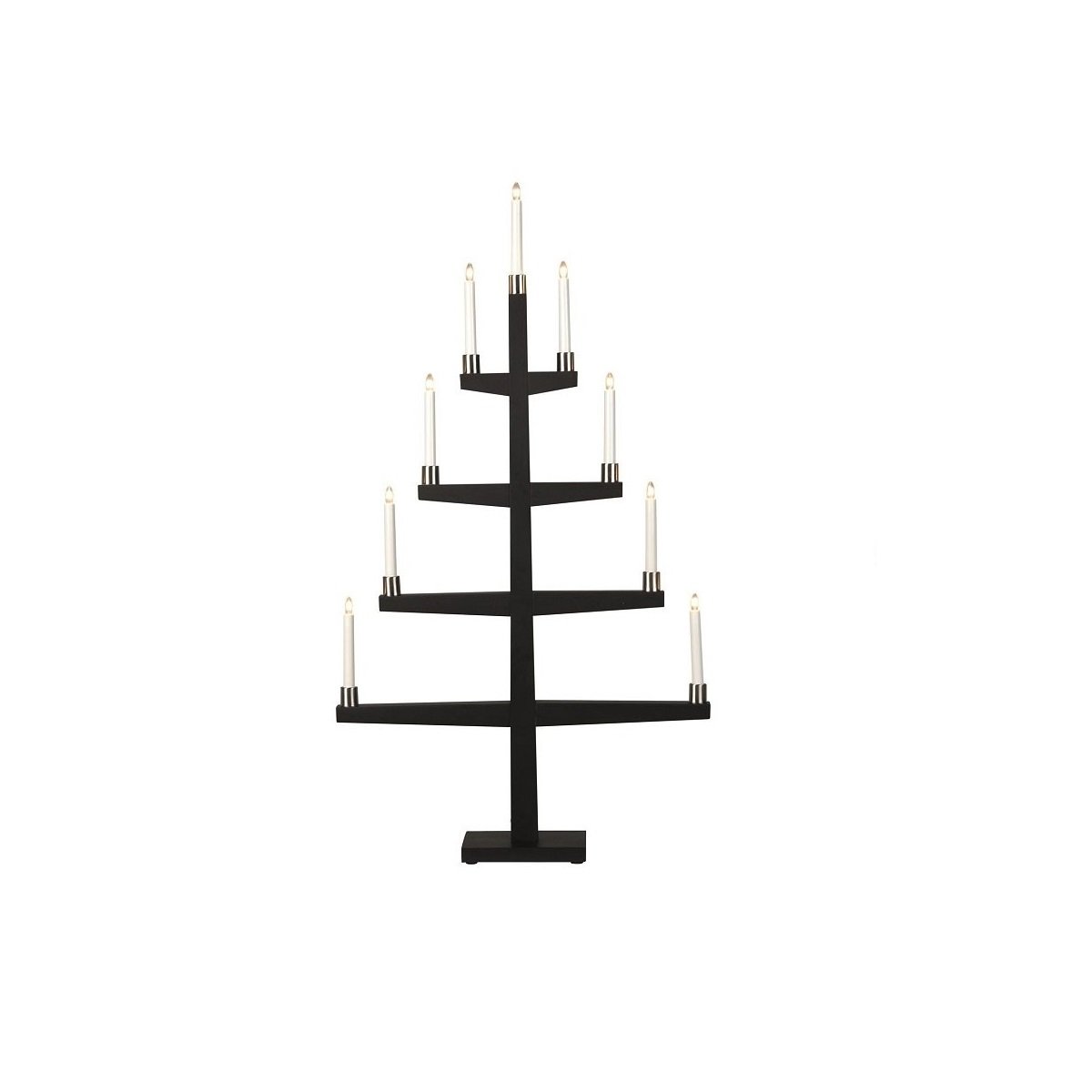LED Fensterleuchter Tall 9-flammig schwarz 259-60