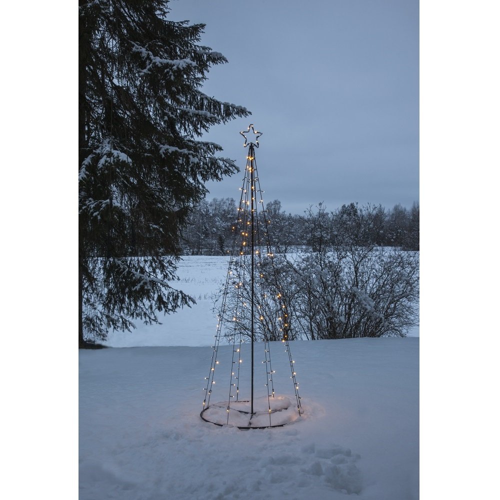 LED-Lichterbaum Light Tree Outdoor schwarz 170 warmweiße LEDs Nr