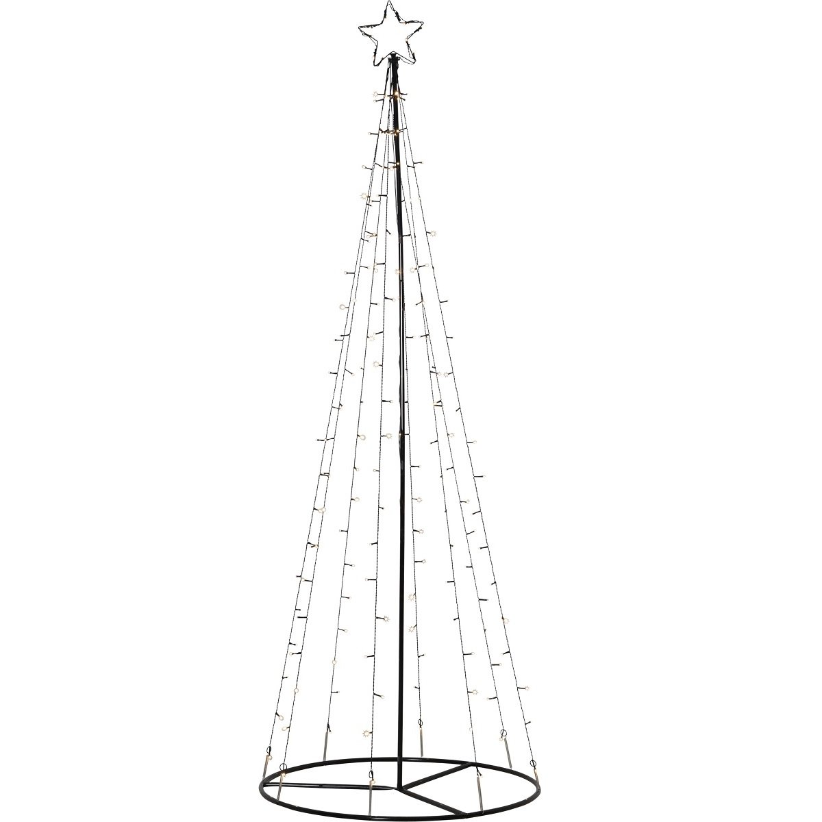 LED-Lichterbaum Light Tree Outdoor schwarz 170 warmwei�e LEDs Nr. 807-50