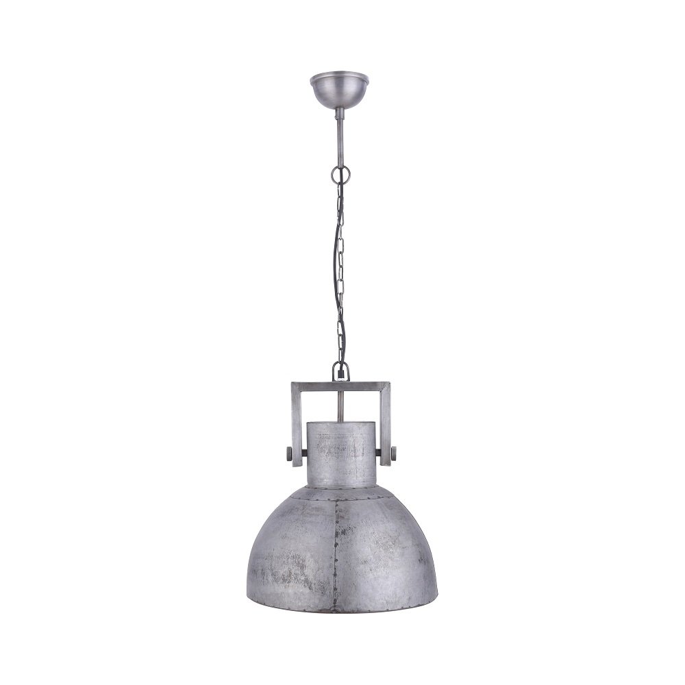 LeuchtenDirekt SAMIA Deckenleuchte - Industriell Schwarz, Eisen, 40 Cm Durchmesser, Mit E27 Fassung