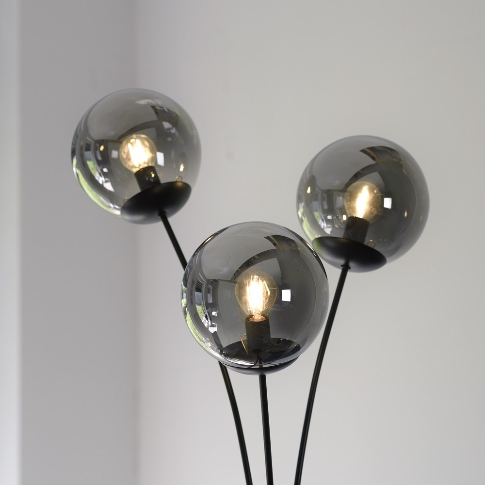 WIDOW --> kaufen Lampen online Leuchten BIG 14603-18 Schwarz 3-flammig & Direkt Leuchten im Stehleuchte Shop